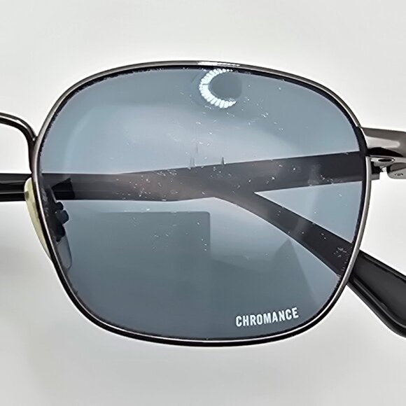 Ray-Ban RB3664-CH 004/BA Chromance Gunmetal Frame Polarized Blue Lens Sunglasses - Picture 12 of 16